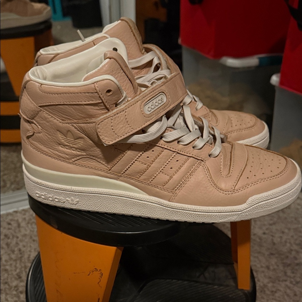 Adidas Beige High-Top Sneakers
